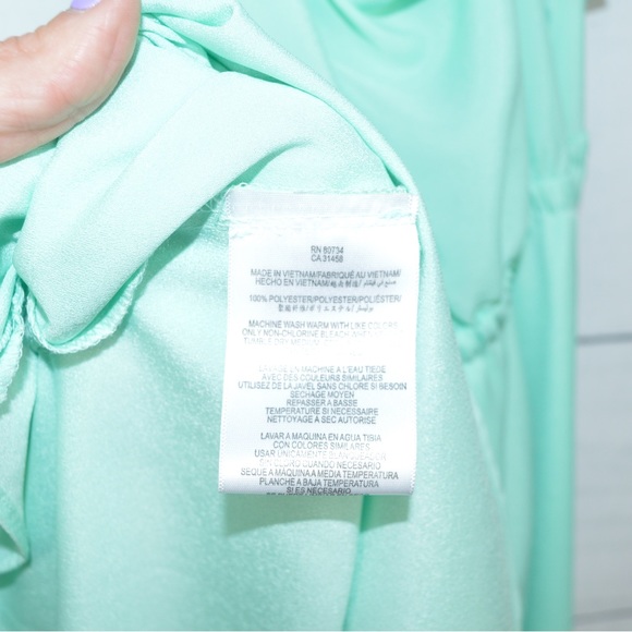 BCBGeneration | Midi Mint Green Dress Size Large - Picture 3 of 9